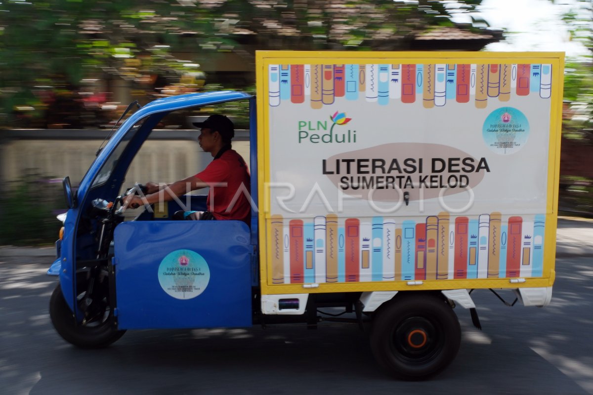 Program Literasi Desa Di Bali | ANTARA Foto