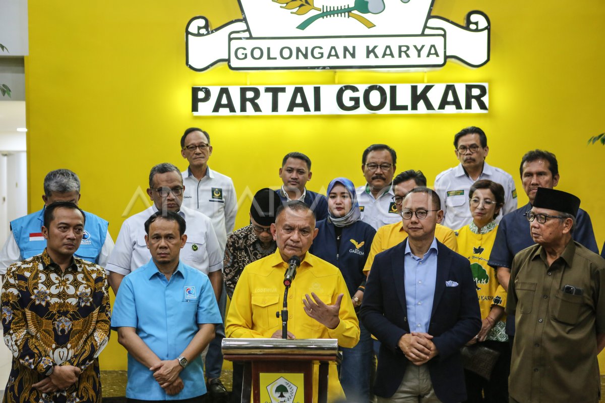 Pertemuan sekjen partai pengusung Prabowo