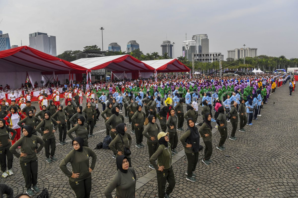 Peringatan Hut Tni Ke 78 Di Jakarta Antara Foto