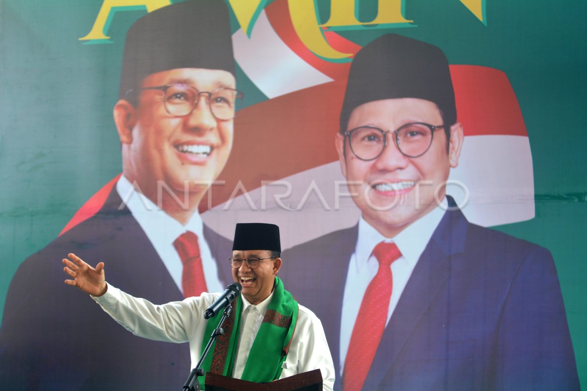 Kunjungan Anies-Muhaimin Di Ponpes Jember | ANTARA Foto