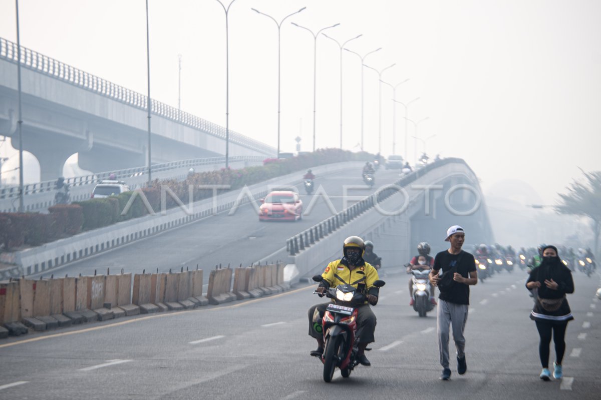 Bencana kabut asap di Palembang
