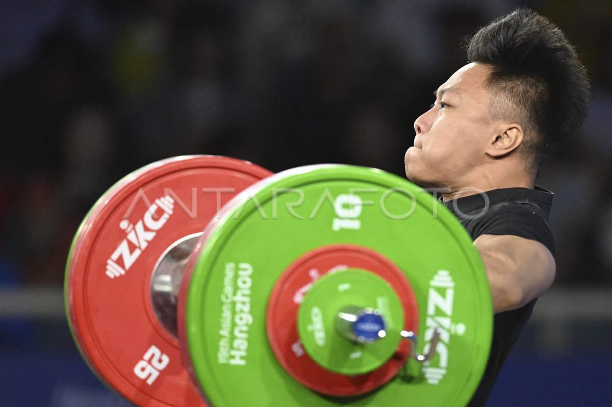 Rahmat Erwin Raih Medali Emas Angkat Besi Asian Games | ANTARA Foto