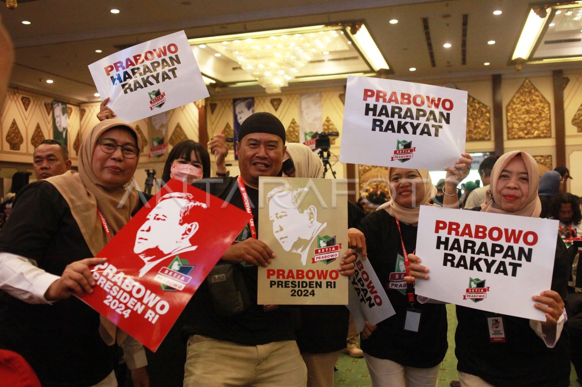 Deklarasi Relawan Setia Prabowo | ANTARA Foto