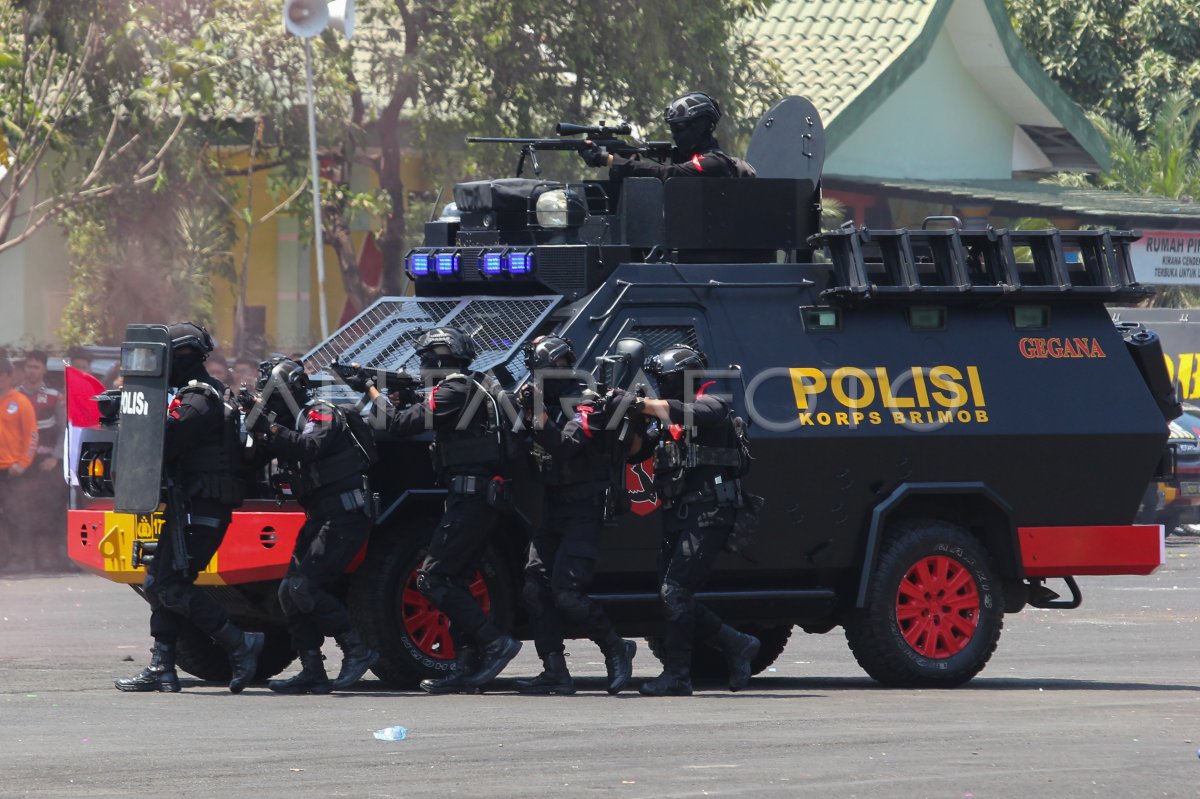 Simulasi Sispamkota Jelang Pemilu 2024 | ANTARA Foto