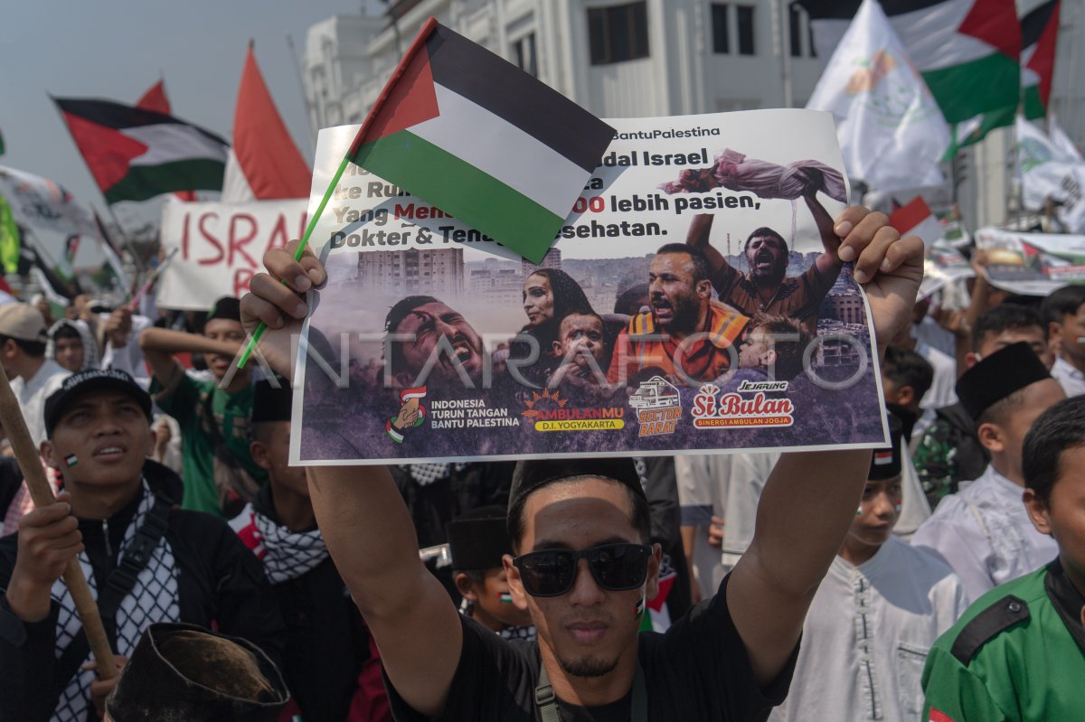 Aksi Solidaritas Untuk Palestina | ANTARA Foto