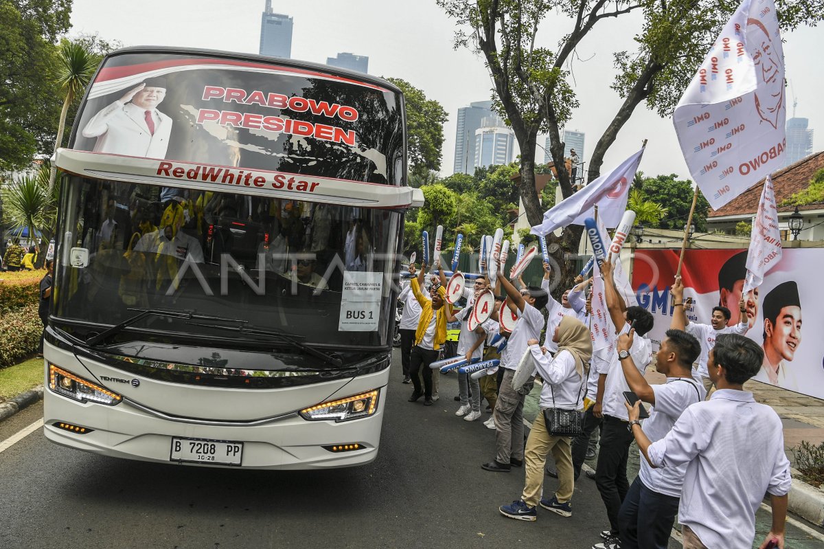 Prabowo-Gibran Mendaftar Pilpres 2024 | ANTARA Foto