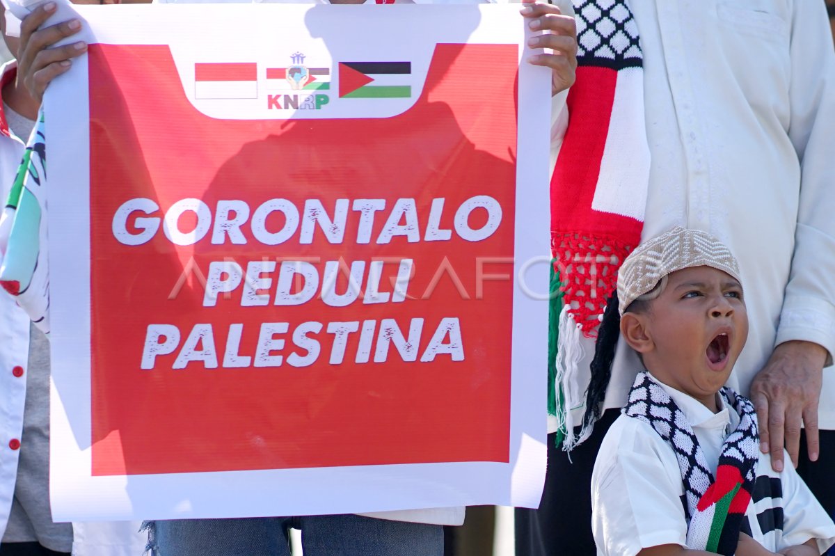 Aksi Bela Palestina Di Gorontalo | ANTARA Foto