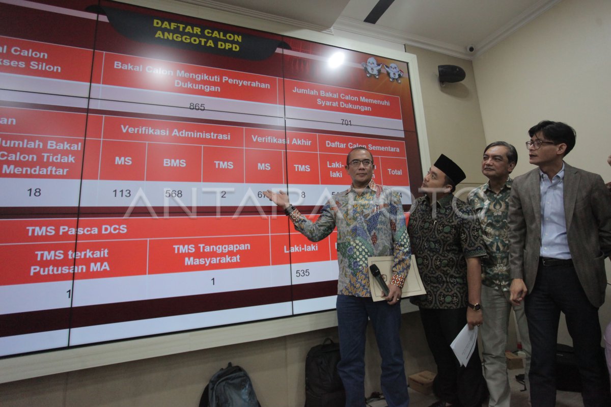 Penetapan Daftar Calon Tetap Anggota DPR Dan DPD | ANTARA Foto