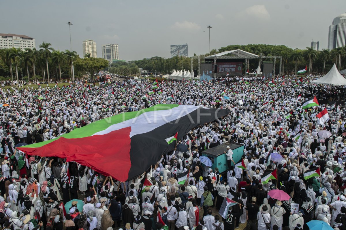 Aksi Aliansi Rakyat Indonesia Bela Palestina | ANTARA Foto