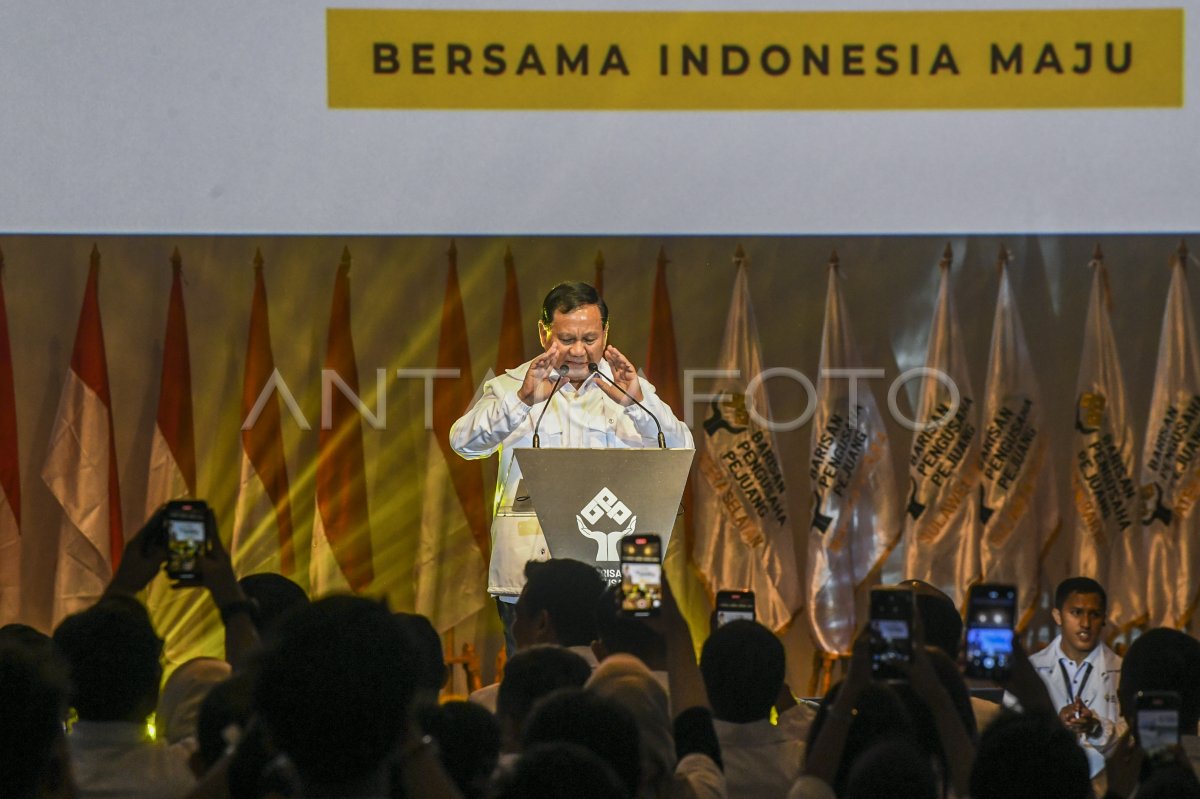 Barisan Pengusaha Pejuang Deklarasi Dukung Prabowo-Gibran | ANTARA Foto