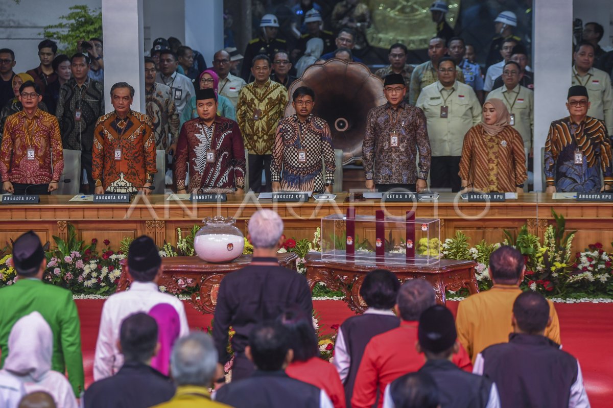 Penetapan Nomor Urut Capres Dan Cawapres Pasangan Pilpres 2024 | ANTARA ...