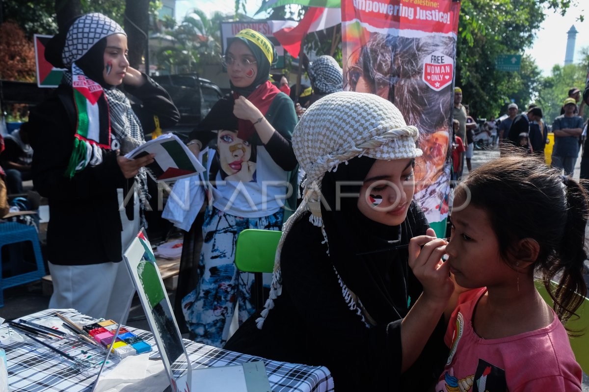 Aksi Damai Solidaritas Palestina Antara Foto