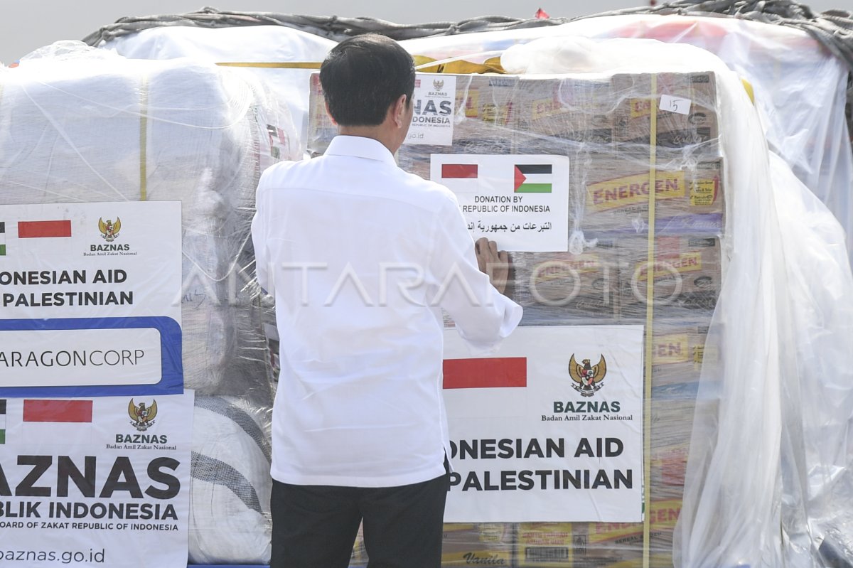 Presiden Lepas Bantuan Kemanusiaan Tahap Dua | ANTARA Foto