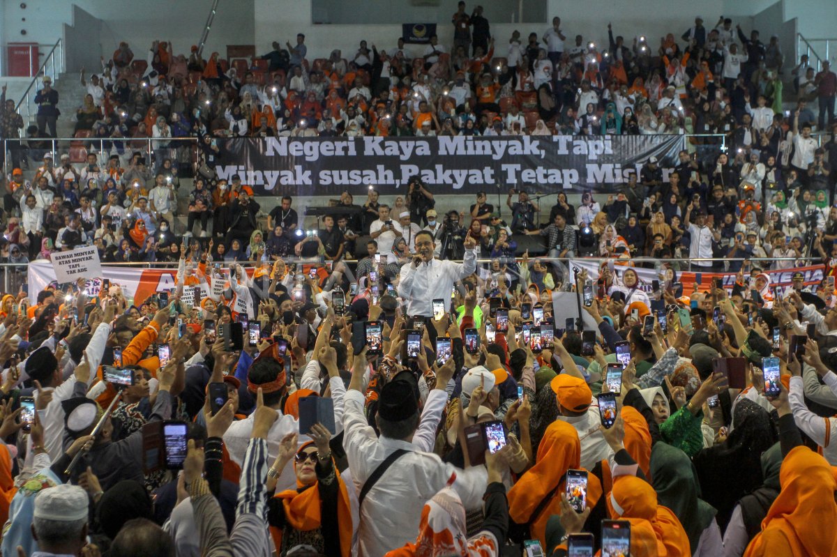 Kampanye Anies Baswedan Di Pekanbaru | ANTARA Foto