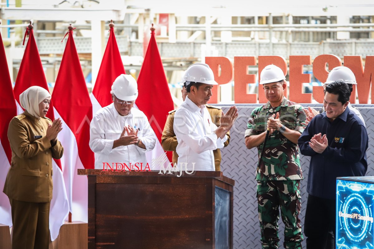 Presiden Resmikan Ekspansi PT Smelting Di Gresik | ANTARA Foto