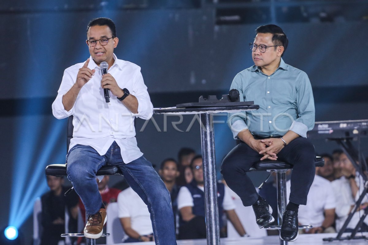 Anies Dan Muhaimin Hadiri Acara Resolusi Indonesia Antara Foto