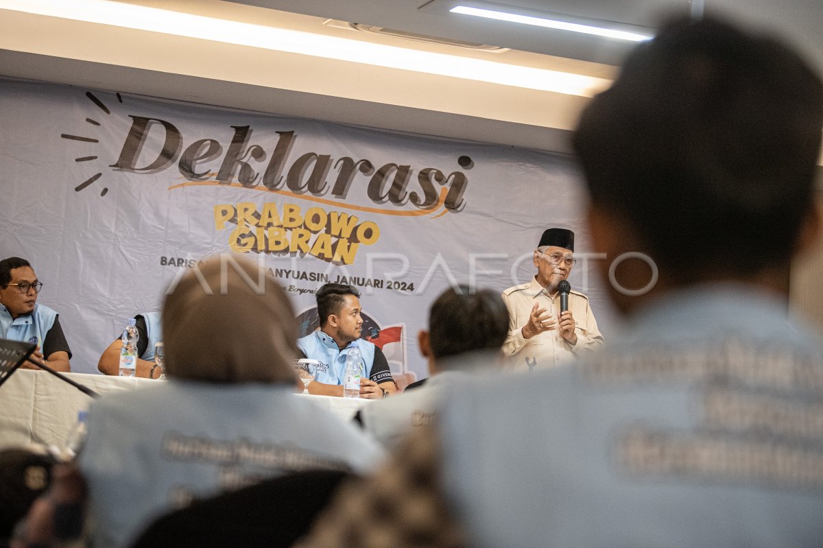 Deklarasi Dukungan Prabowo-Gibran | ANTARA Foto