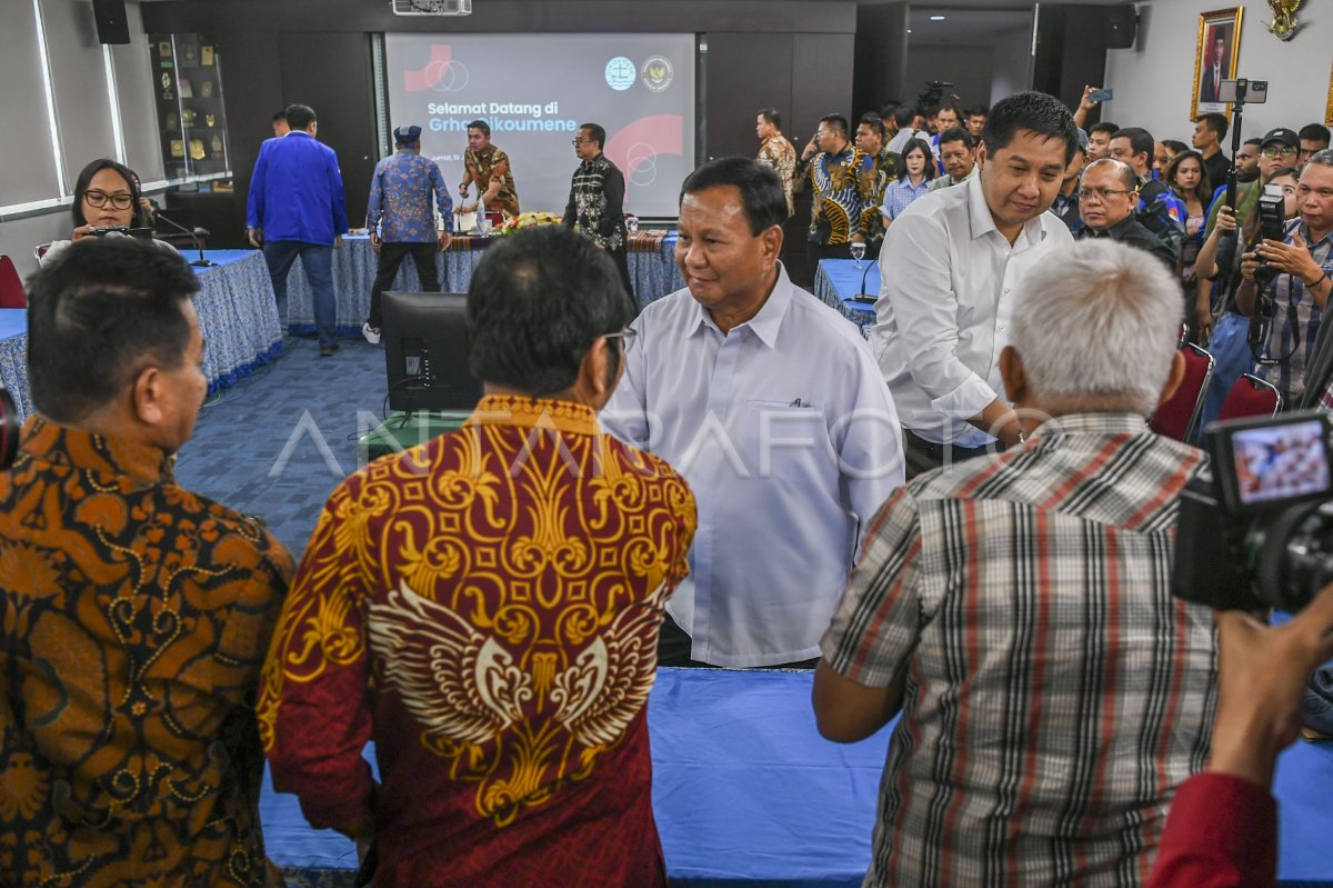 Prabowo Berdialog Dengan Pengurus PGI | ANTARA Foto