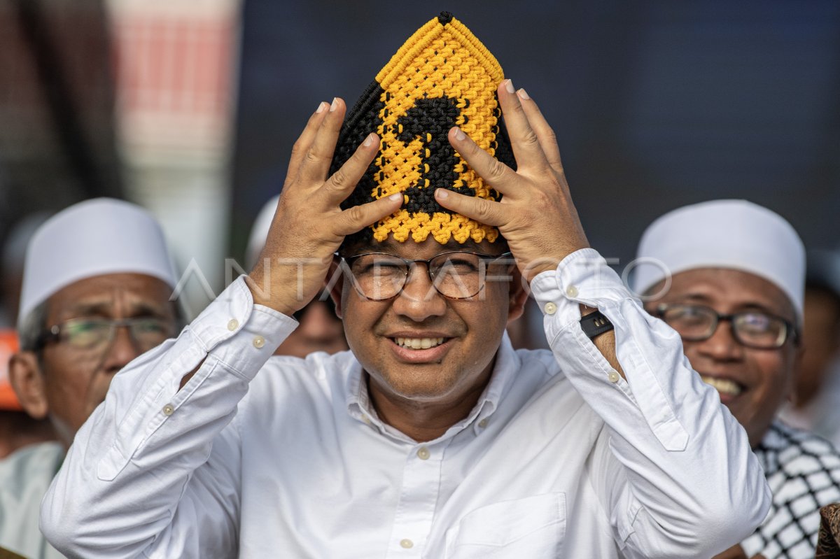 Kampanye Akbar Anies Baswedan Di Palembang | ANTARA Foto