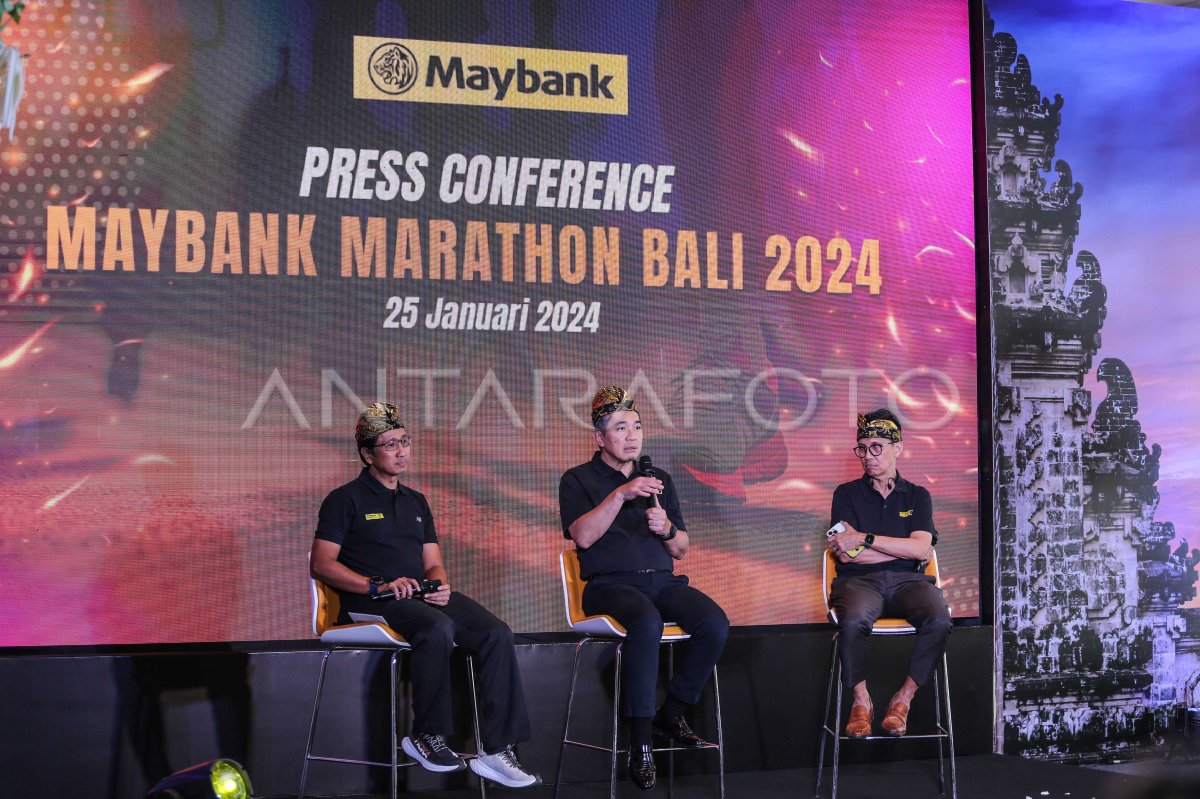 Konferensi pers Maybank Marathon 2024 ANTARA Foto