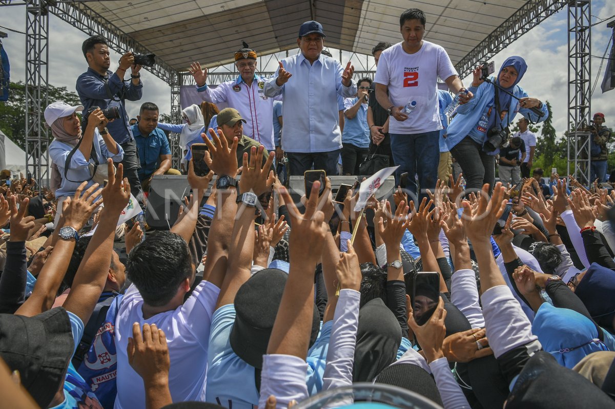 Prabowo Hadiri Deklarasi Dan Kampanye Akbar Di Subang Antara Foto 