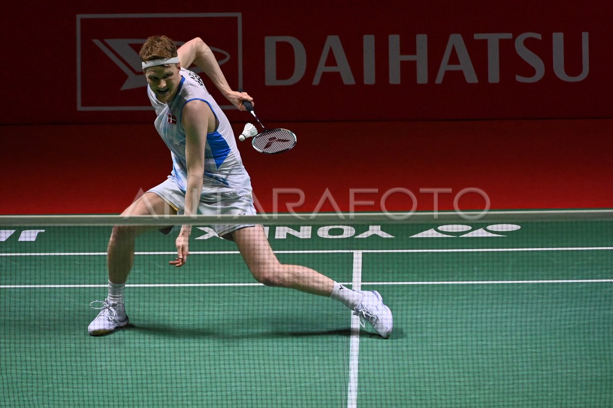 Anders Antonsen Juara Daihatsu Indonesia Masters 2024 | ANTARA Foto