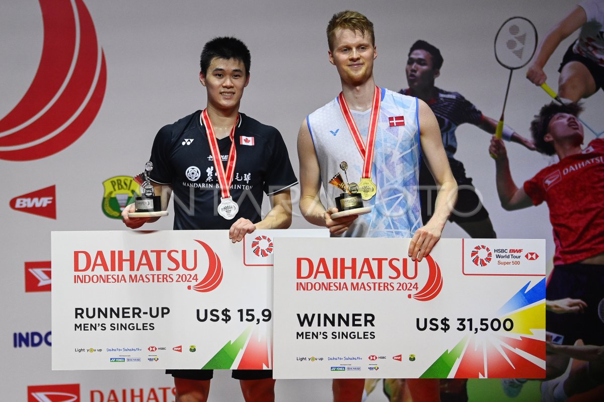 Anders Antonsen juara Daihatsu Indonesia Masters 2024 ANTARA Foto