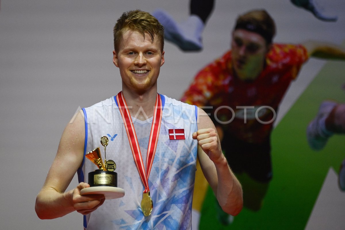 Anders Antonsen Juara Daihatsu Indonesia Masters 2024 | ANTARA Foto