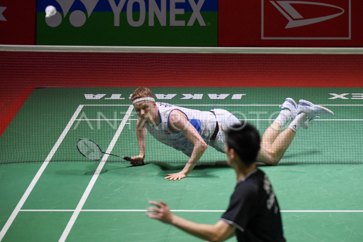 Anders Antonsen Juara Tunggal Putra Indonesia Masters 2024 | ANTARA Foto