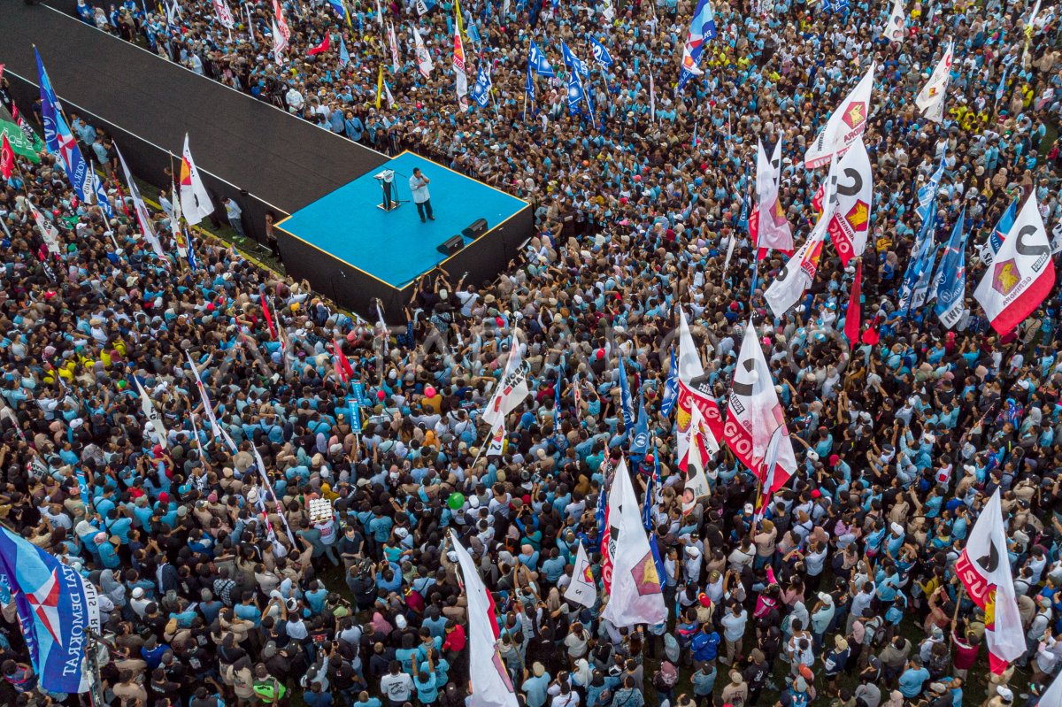 Kampanye Akbar Prabowo Gibran Di Semarang Antara Foto 