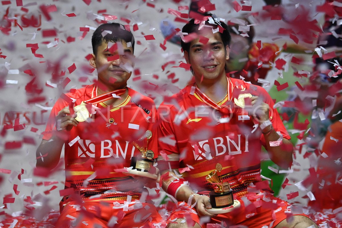 Leo/Daniel juara Daihatsu Indonesia Masters 2024 ANTARA Foto