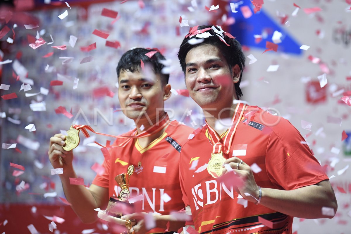 Leo/Daniel Juara Ganda Putra Indonesia Masters 2024 | ANTARA Foto