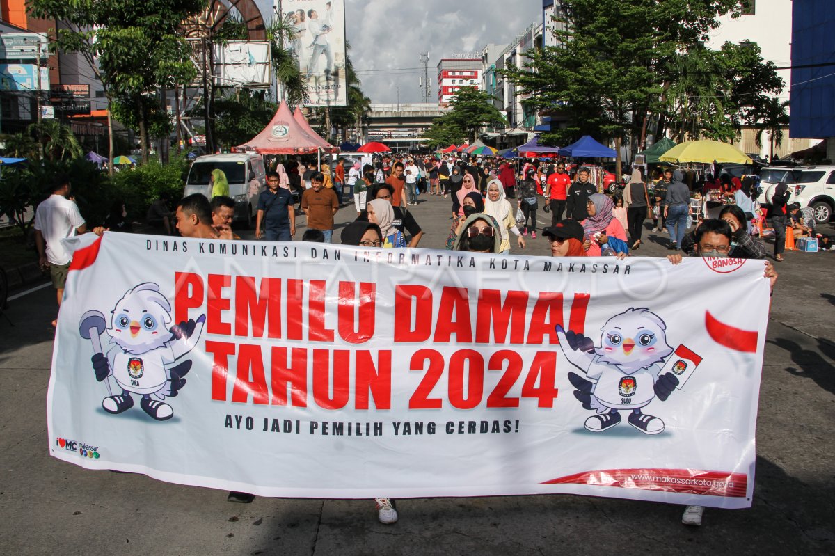 Sosialisasi Pemilu Damai 2024 Di Makassar Antara Foto