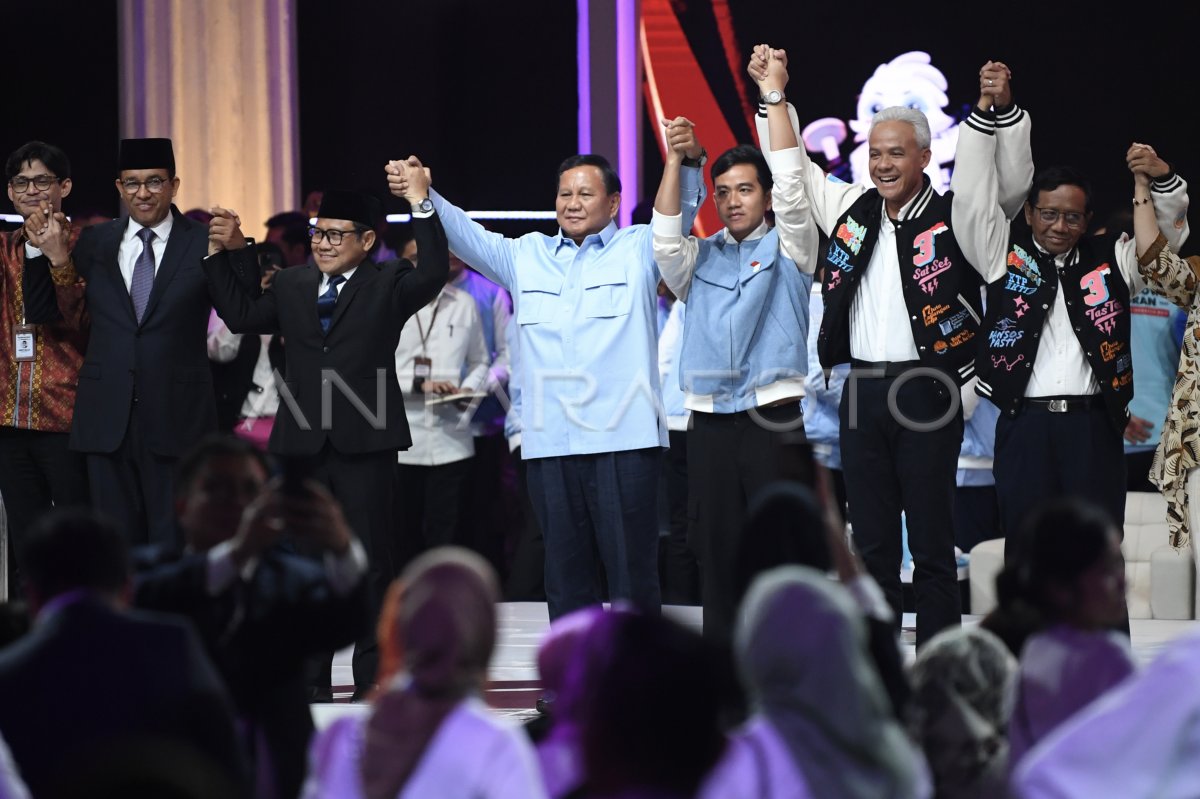 Debat Kelima Pilpres 2024 | ANTARA Foto