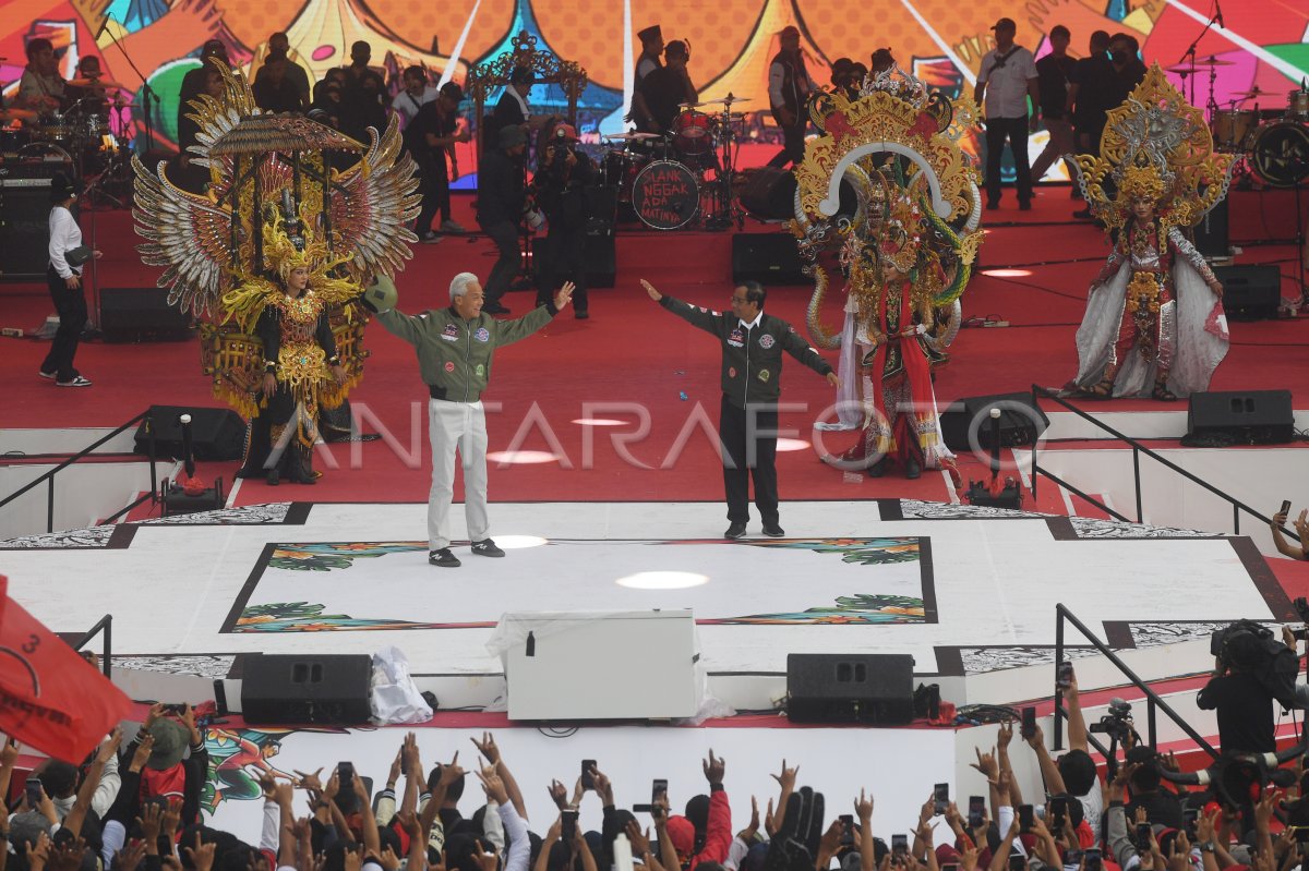 Kampanye Ganjar Mahfud Di Banyuwangi Antara Foto