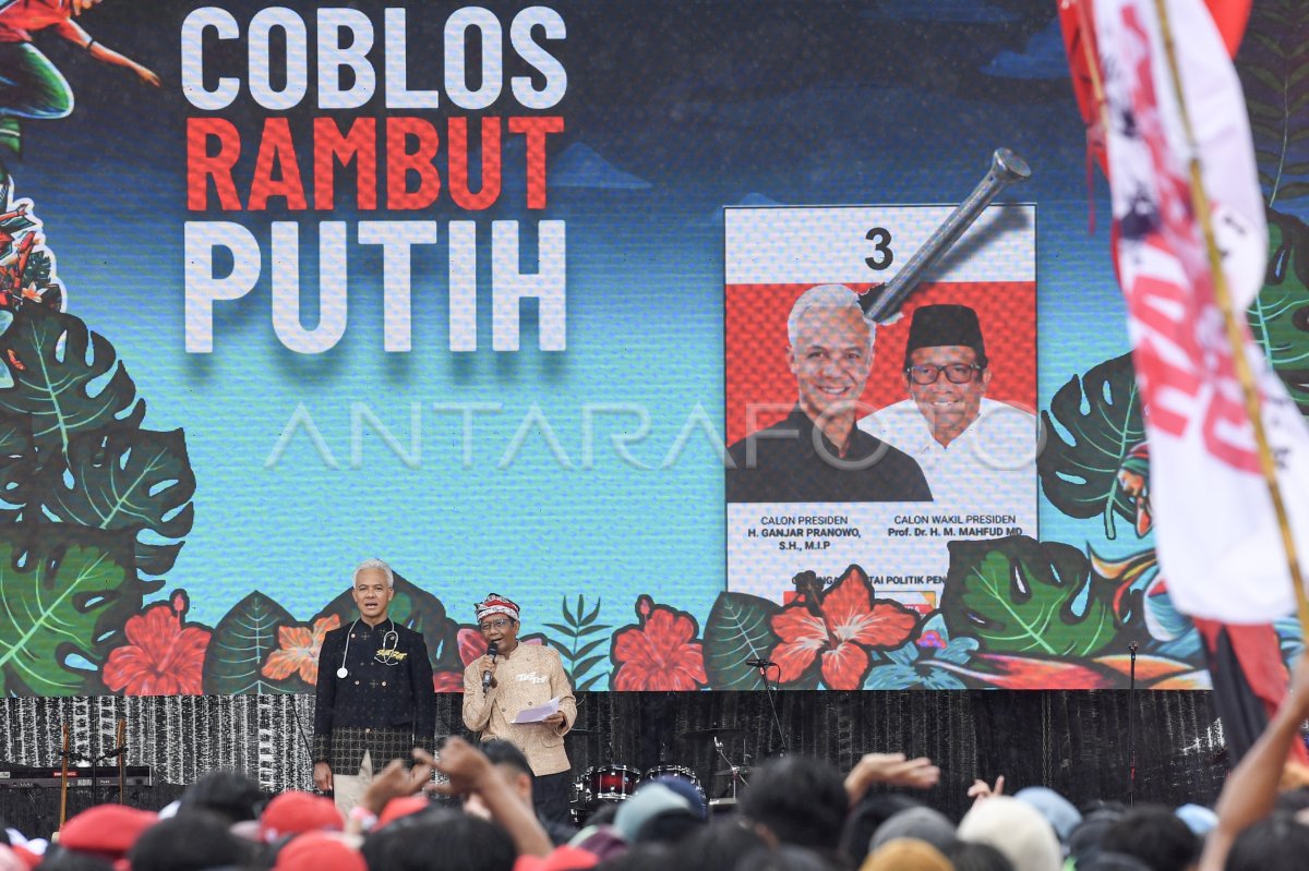 Kampanye Akbar Ganjar Mahfud Di Solo Antara Foto