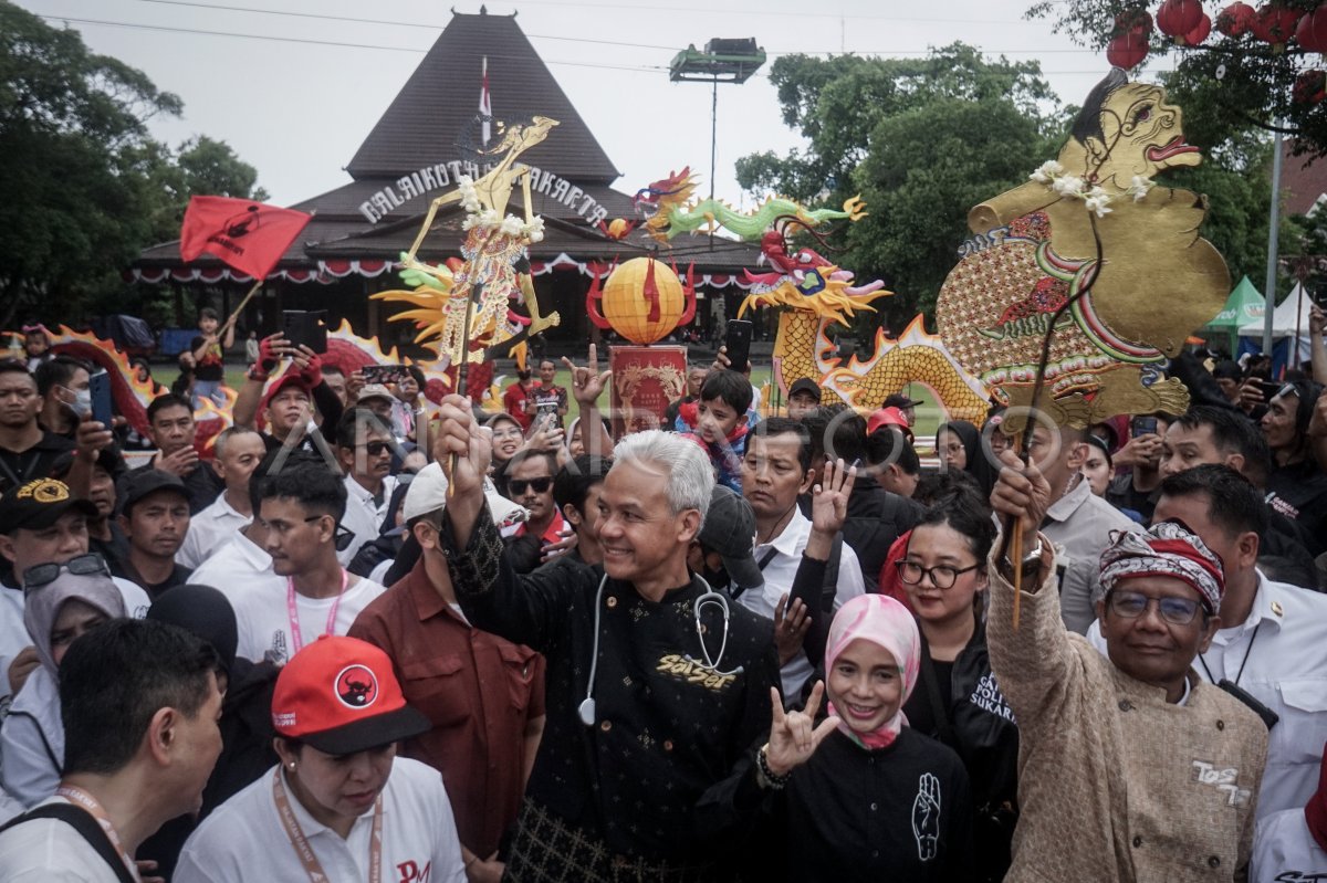 Kampanye Akbar Ganjar Pranowo-Mahfud Di Solo | ANTARA Foto