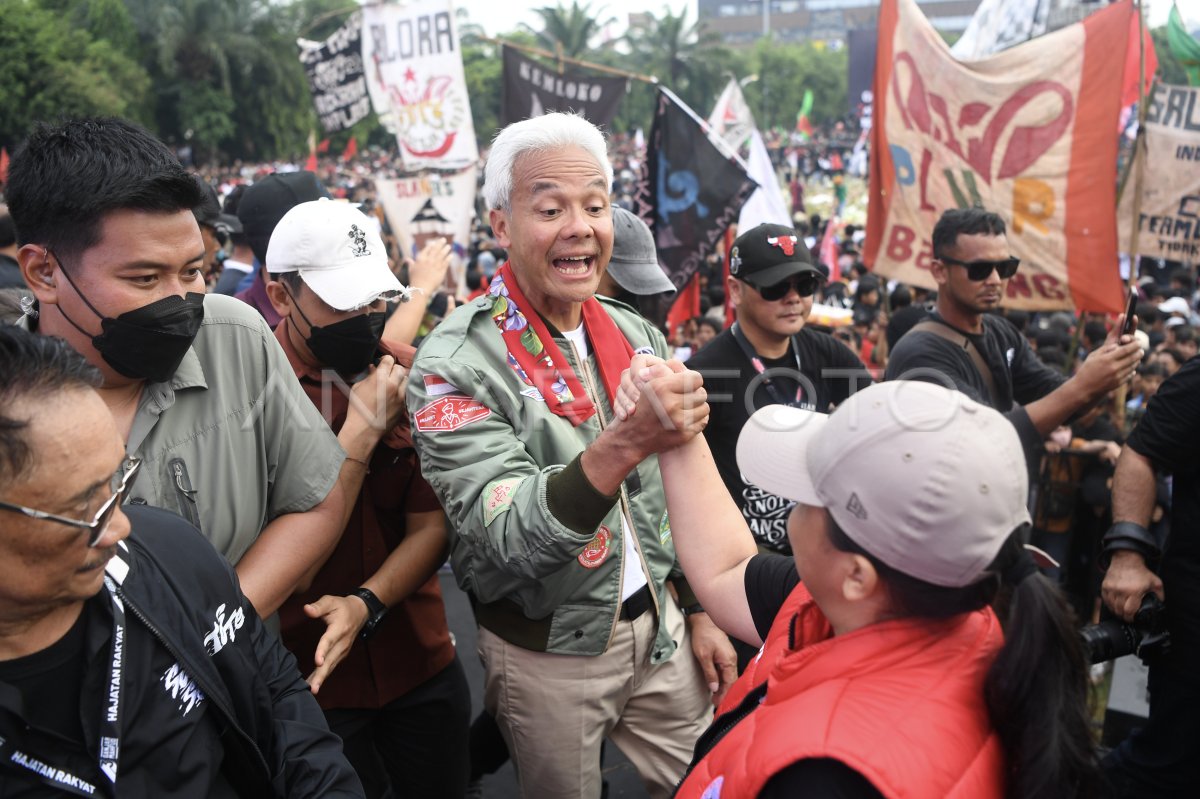 Kampanye Akbar Terakhir Ganjar Mahfud Di Semarang Antara Foto