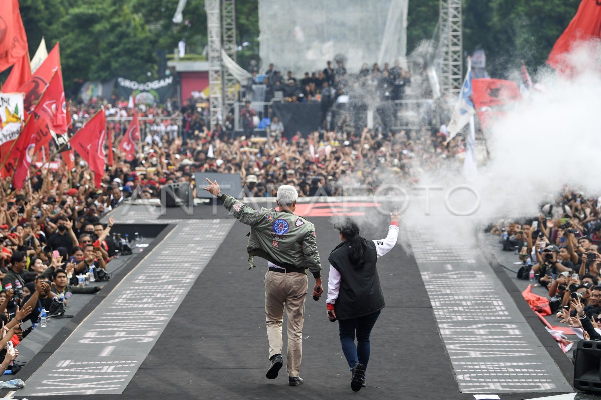 Kampanye Akbar Terakhir Ganjar Mahfud Di Semarang Antara Foto