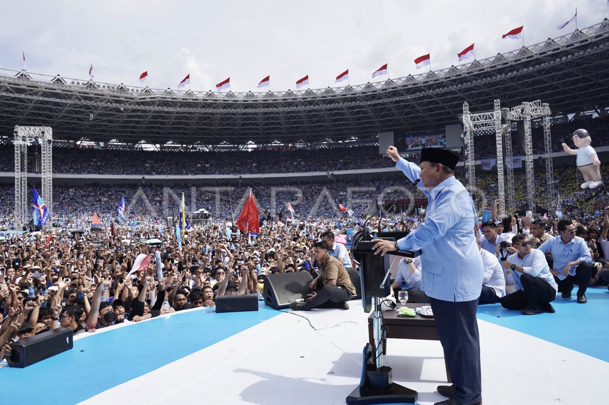 Kampanye Akbar Terakhir Prabowo Gibran Di Jakarta Antara Foto