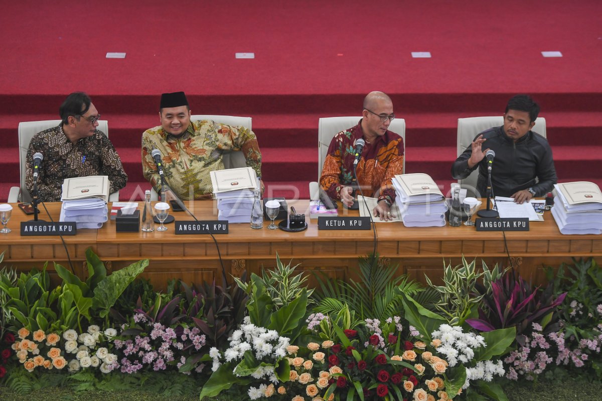 KPU Gelar Rekapitulasi Suara Luar Negeri Tingkat Nasional | ANTARA Foto