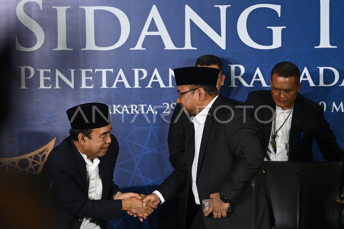 Pemerintah Tetapkan 1 Ramadhan Jatuh Pada 12 Maret 2024 | ANTARA Foto