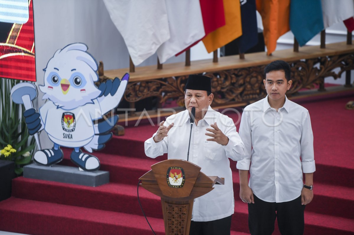 Kpu Tetapkan Prabowo Gibran Presiden Dan Wakil Presiden Terpilih