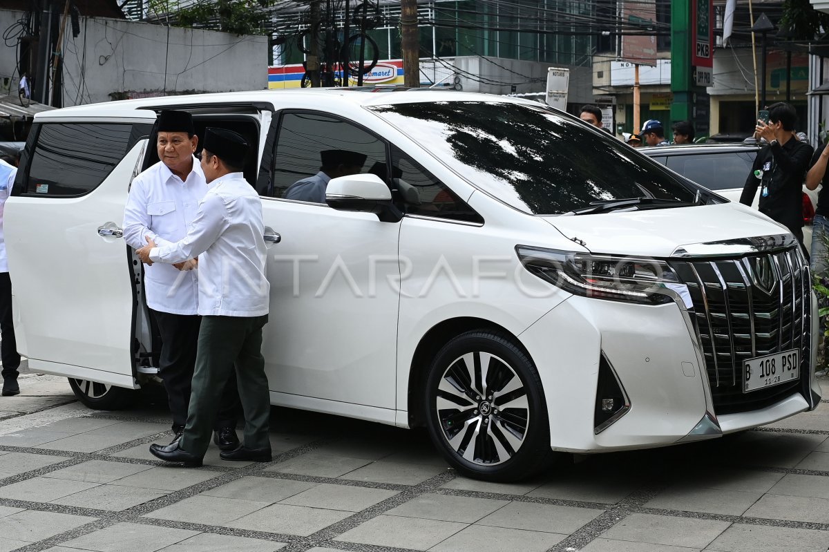 Silaturahim Prabowo Ke PKB Pascapenetapan Hasil Pilpres | ANTARA Foto