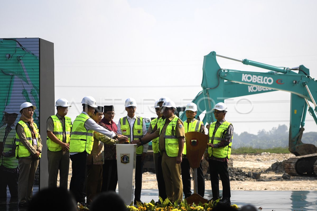 Groundbreaking Tempat Pengolahan Sampah Jakarta | ANTARA Foto