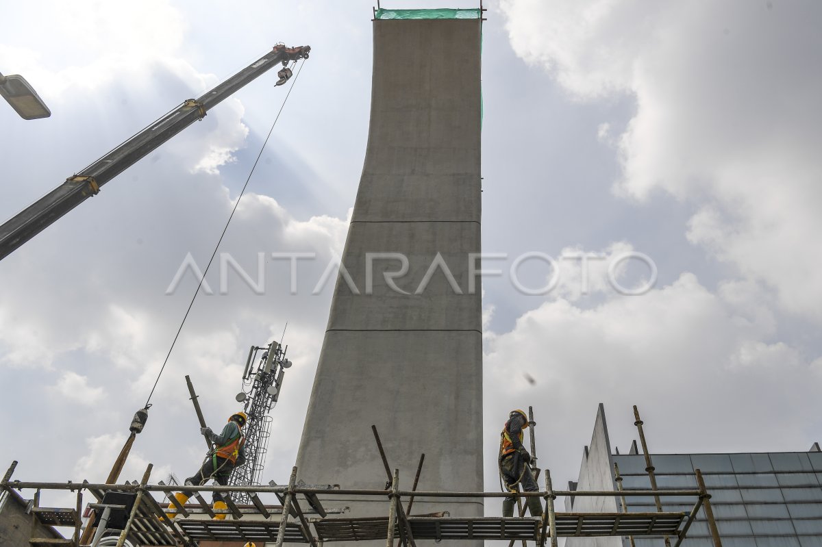 Progres Pembangunan LRT Jakarta Fase 1B Rute Velodrome-Manggarai ...