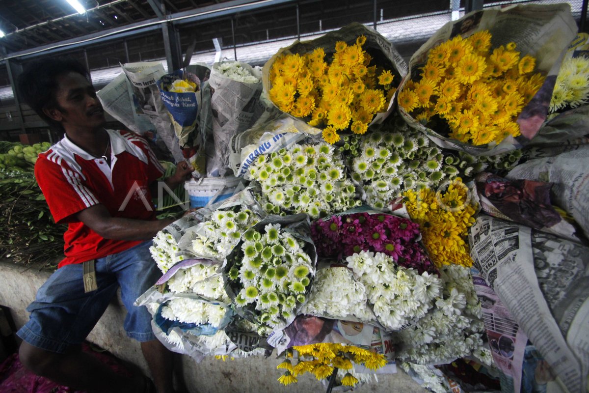 BUNGA UNTUK DEKORASI | ANTARA Foto