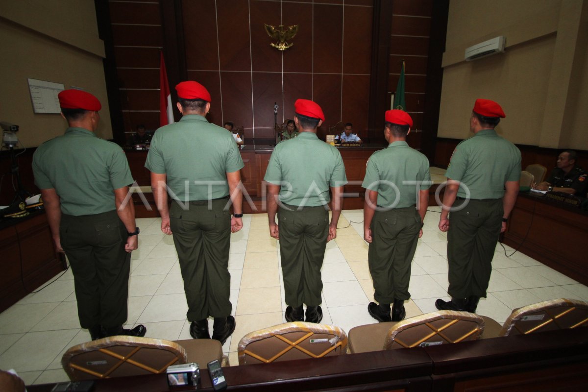 SIDANG KASUS CEBONGAN | ANTARA Foto