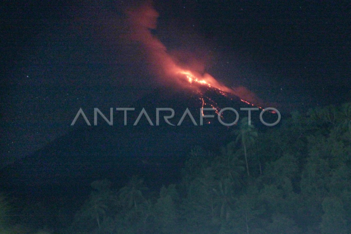 ERUPSI GUNUNG KARANGETANG | ANTARA Foto