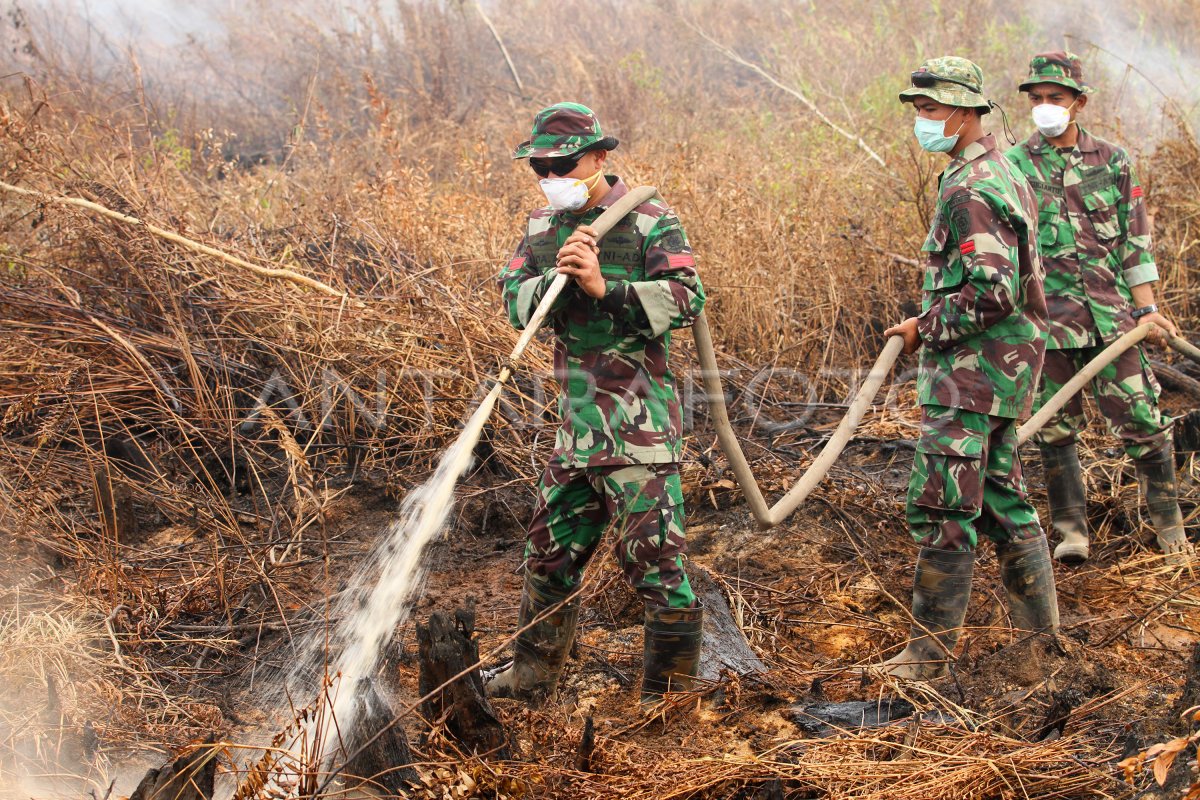 Pemadaman Kebakaran Lahan Gambut Antara Foto